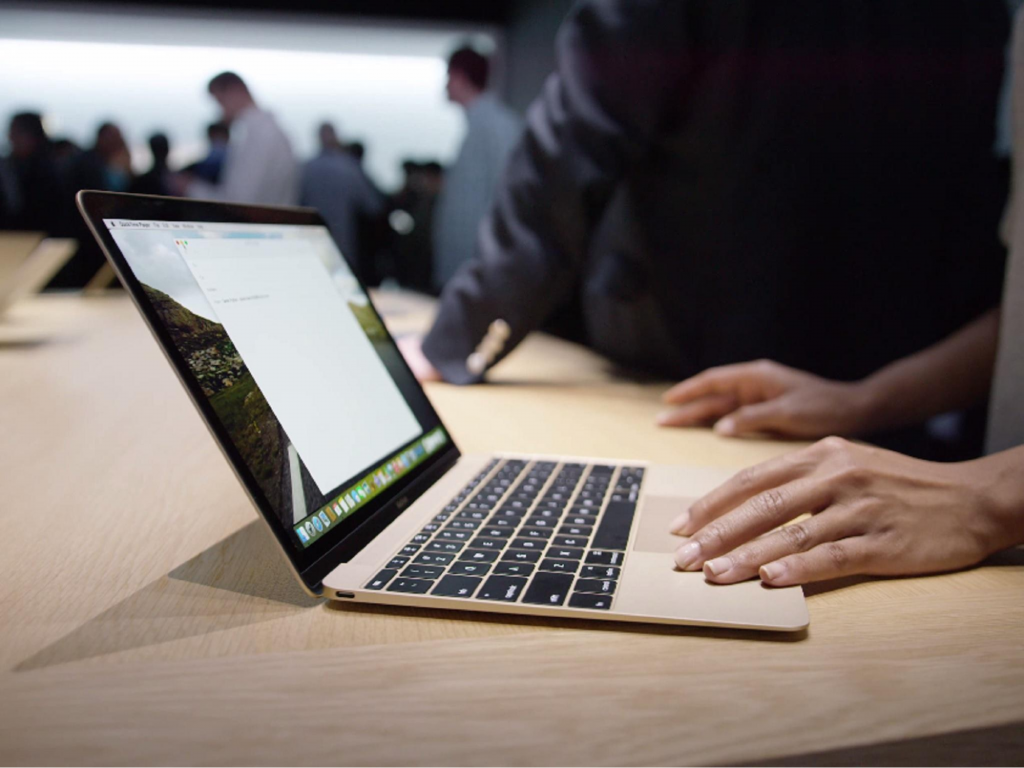 Macbook, o notebook de 12 polegadas da Apple com uma nova tecnologia no teclado.
