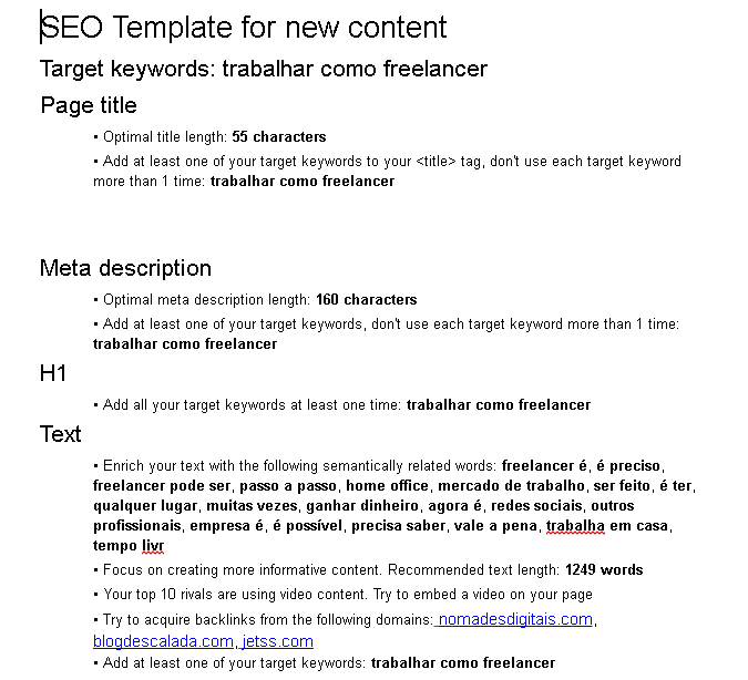 Como escrever um post otimizado para SEO usando o SEMrush