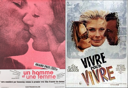 A Nouvelle Vague francesa não foi só de filmes complexos. Entre os amenos estão Um Homem e Uma Mulher e Viver Por Viver, de Claude Lelouch.