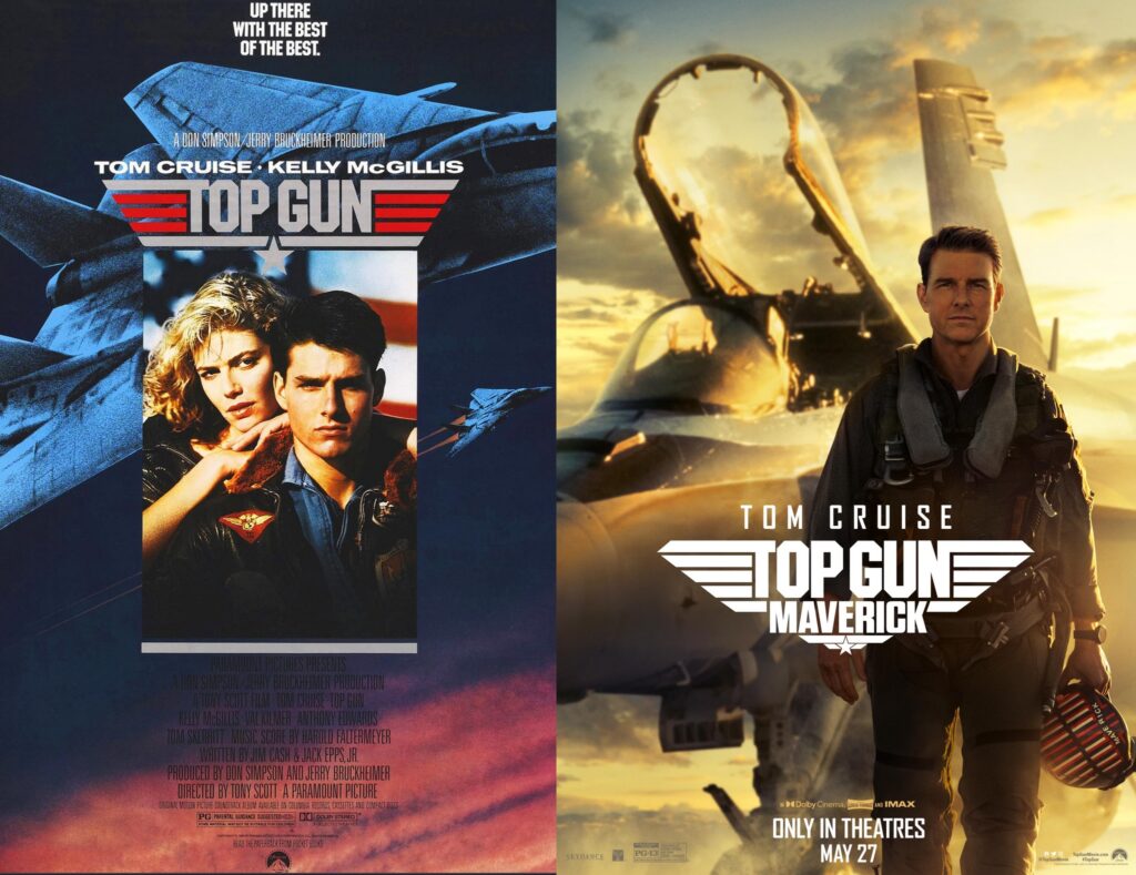 A nova versão de Top Gun é tecnologicamente perfeita, mas o enredo e a trama são apenas uma repetição do filme original, feito em outra época, com inimigos diferentes, que não existem mais.