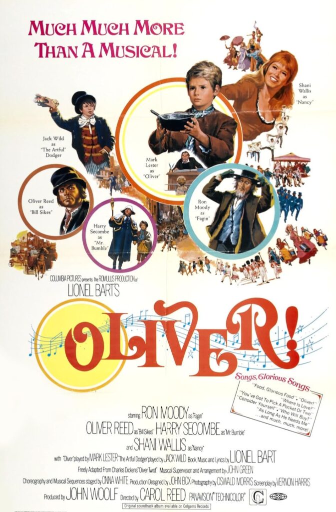 Oliver! é um filme da época, que merece fazer parte da coleção de qualquer cinéfilo.
