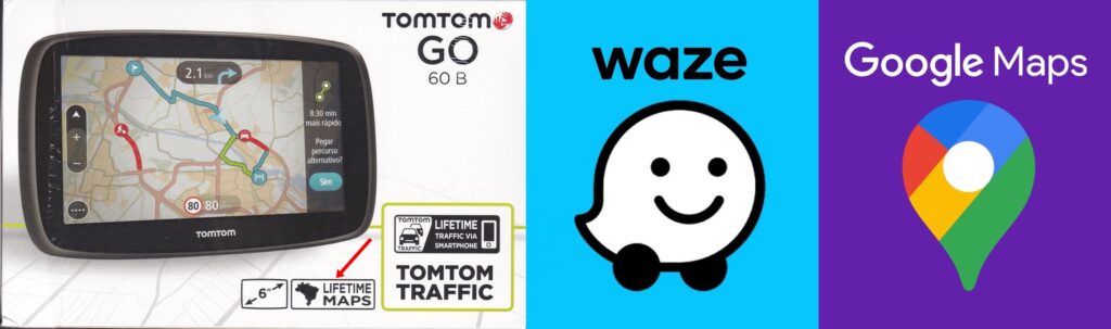 O obsolescência dos equipamentos eletrônicos 1 tomtom 60b waze google maps